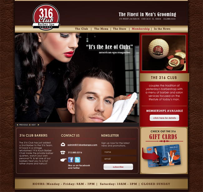 Barber Spa Website